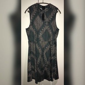 Mock Turtleneck Olive Green 2X Dress